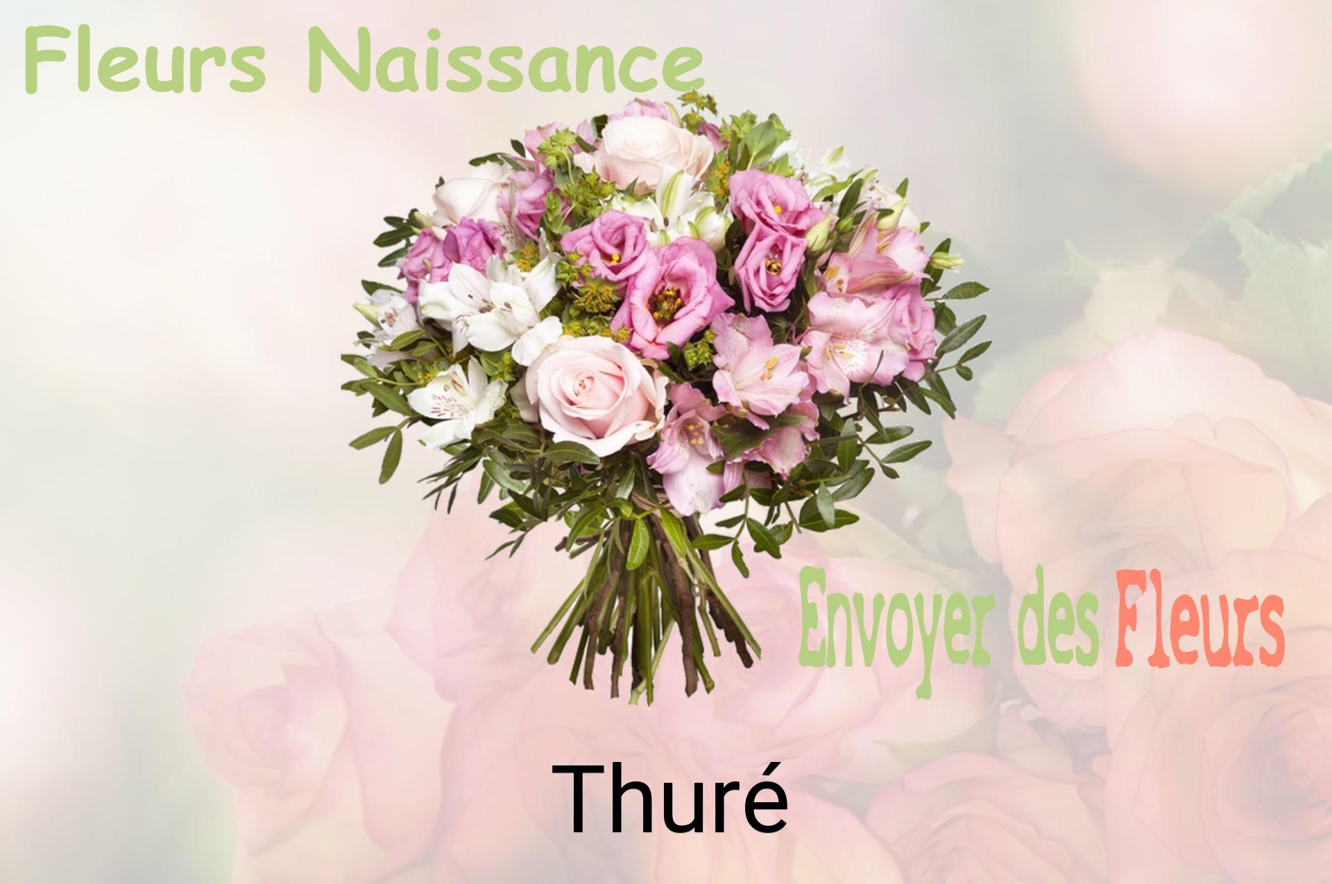 Bouquet de fleurs de naissance livré à Thuré